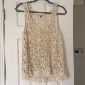 Lace summer tank